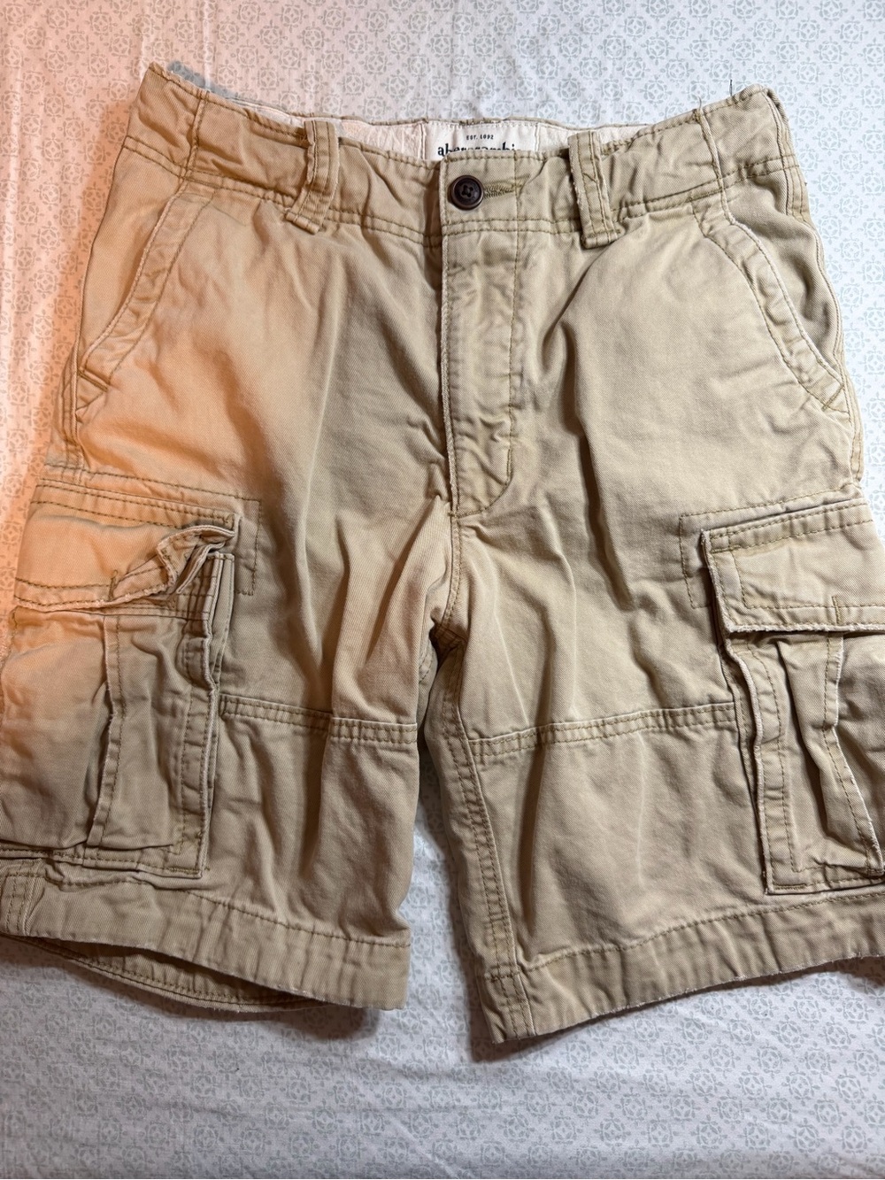 abercrombie kids Khaki Cargo Shorts